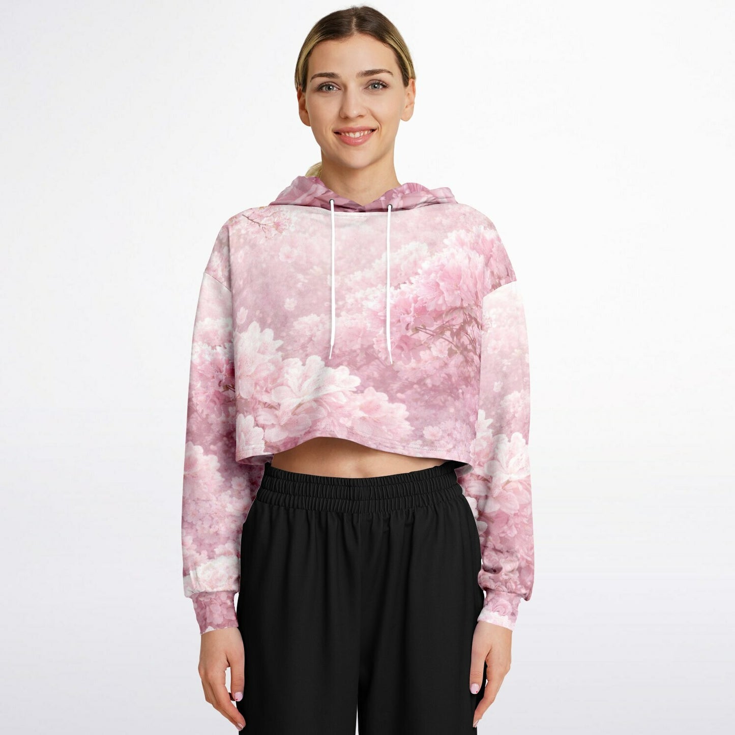 Flower Garden - Crop Hoodie