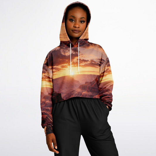 Iron Sunset - Crop Hoodie