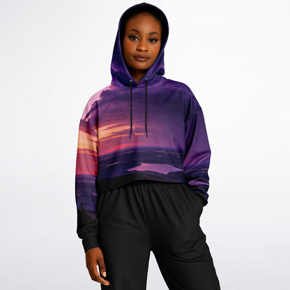 Opposite Sunset - Crop Hoodie
