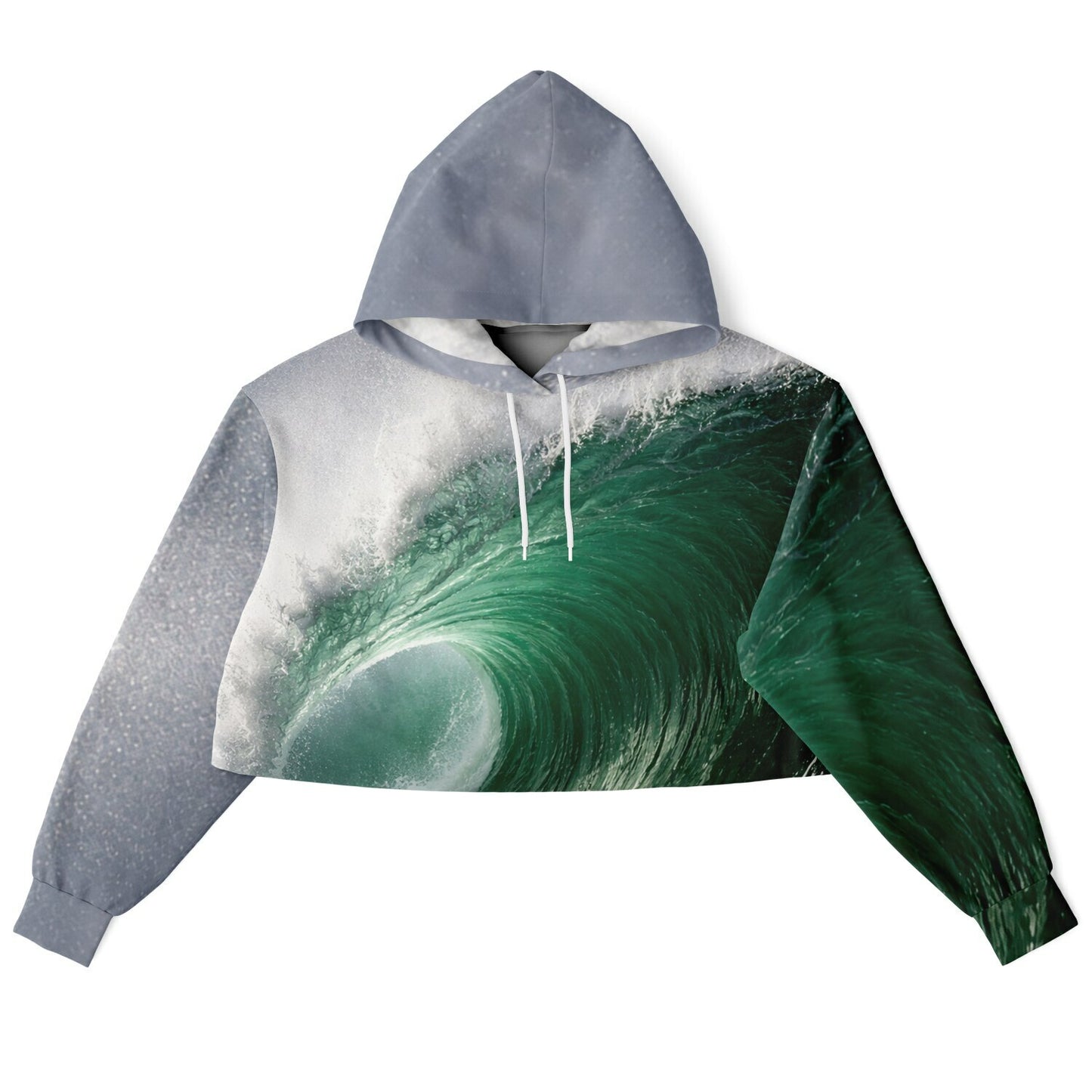 Wave Filter - Crop Hoodie