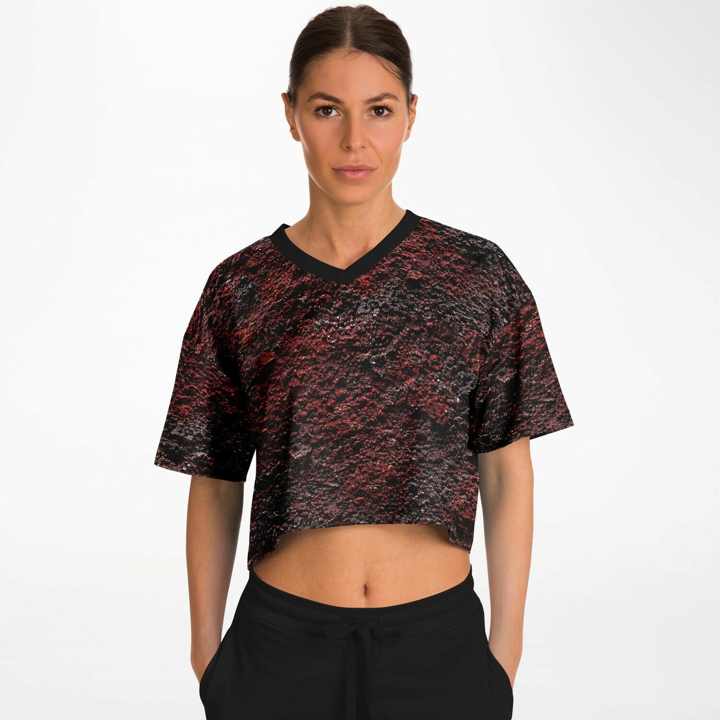 Volcanic Cinder - Athletic Crop Top