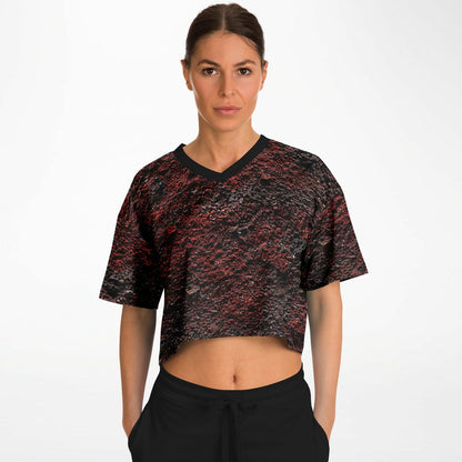 Volcanic Cinder - Athletic Crop Top