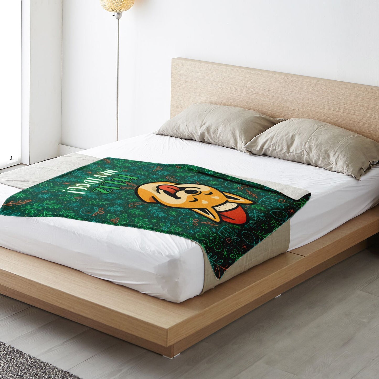 Feliz Navidog V1 - Premium Decoration Blanket