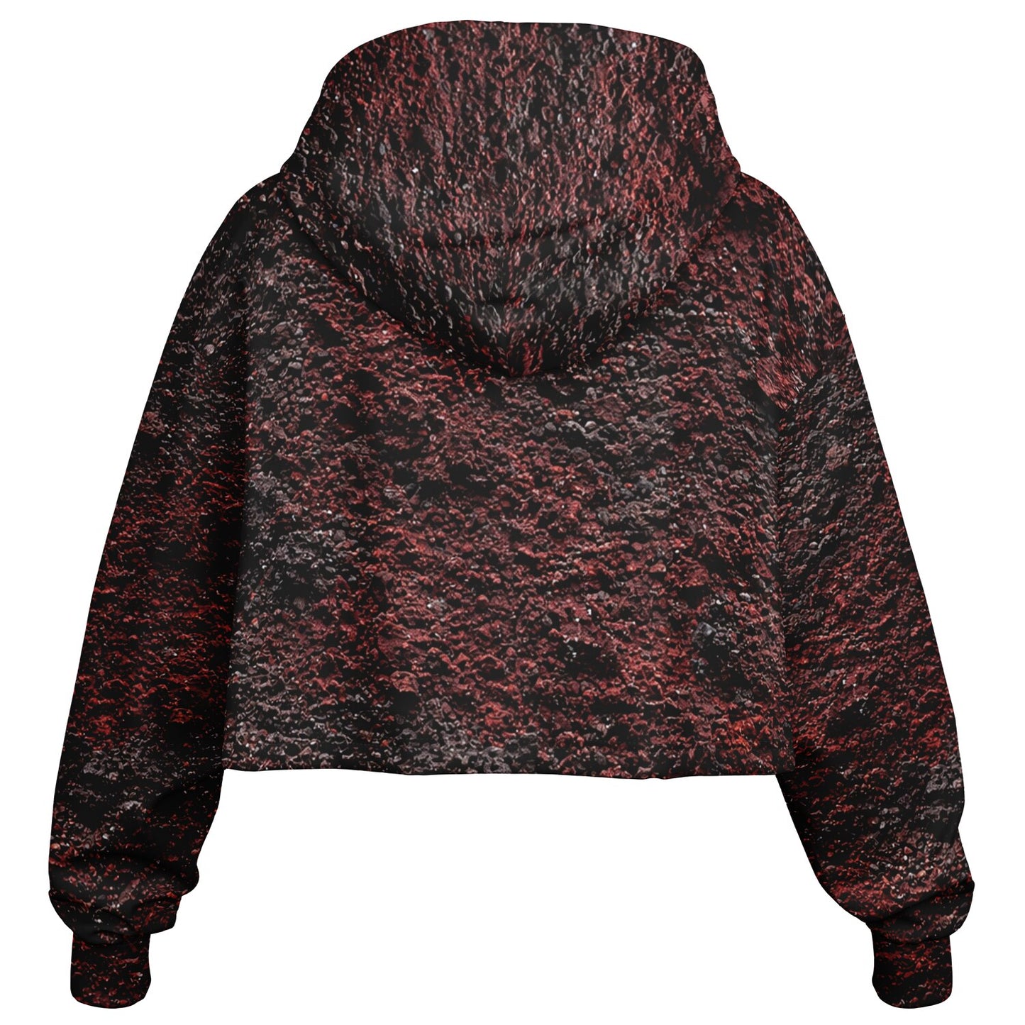 Volcanic Cinder - Crop Hoodie