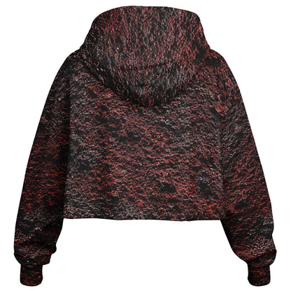 Volcanic Cinder - Crop Hoodie