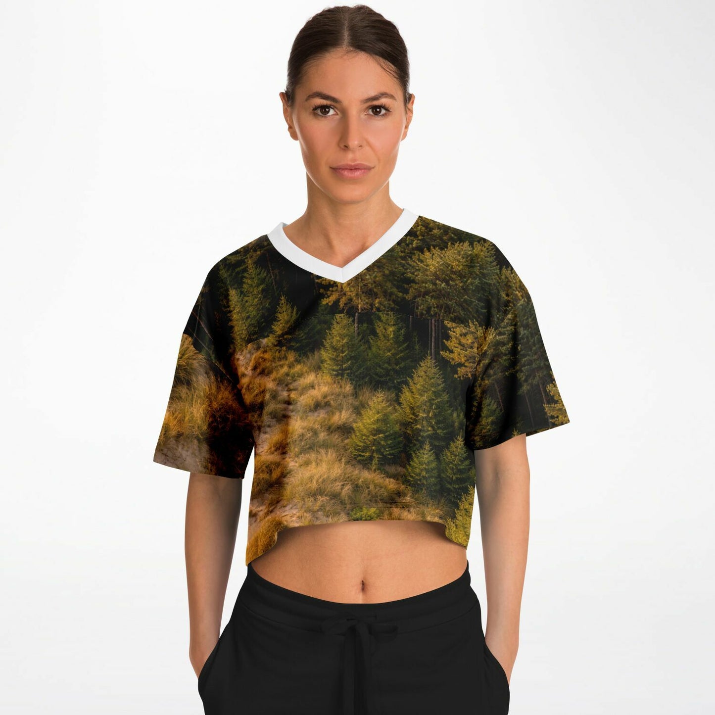 Dune Forest - Athletic Crop Top