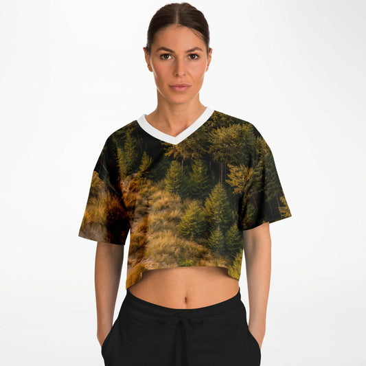 Dune Forest - Athletic Crop Top