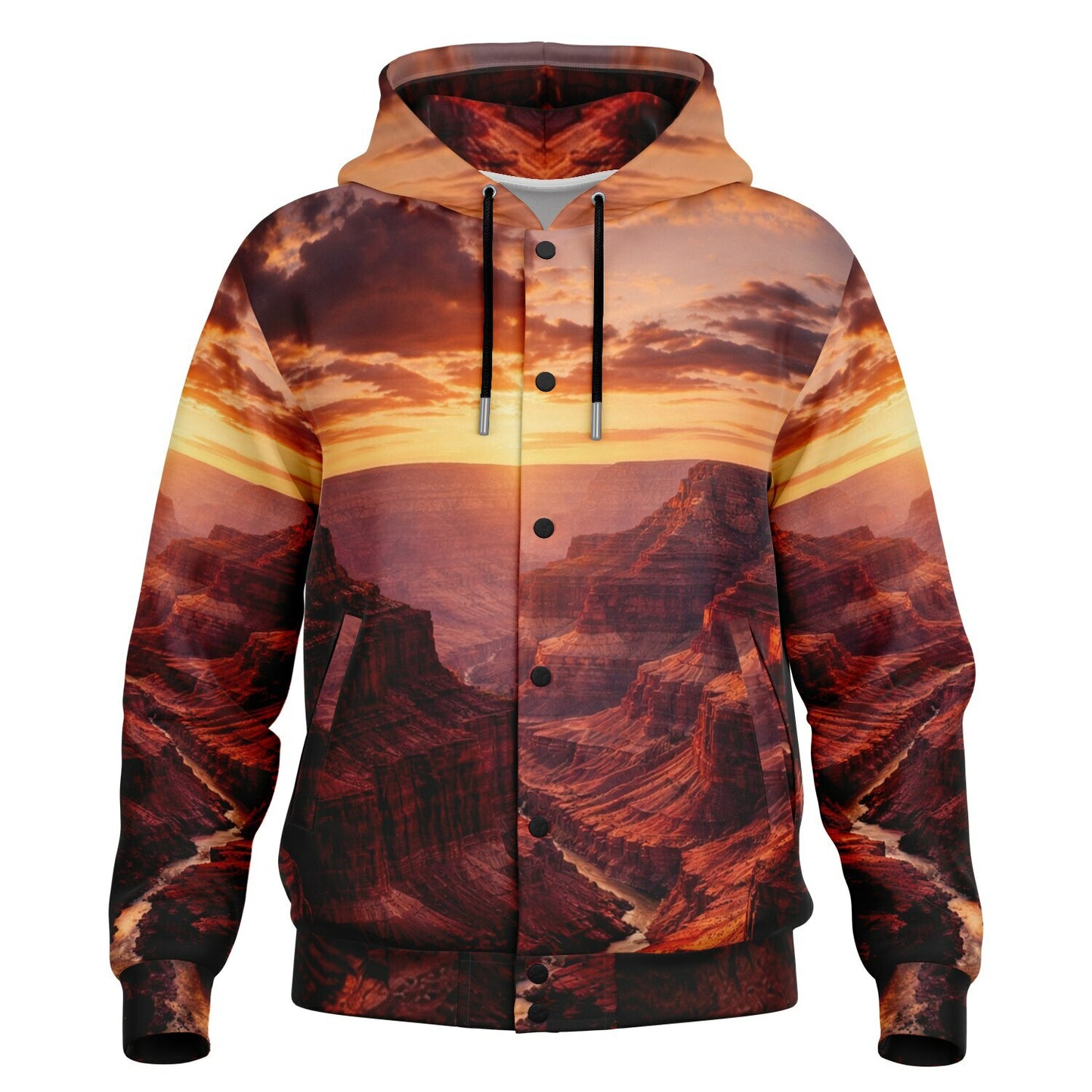 Iron Sunset - Button Hoodie