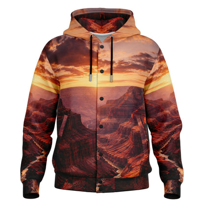 Iron Sunset - Button Hoodie
