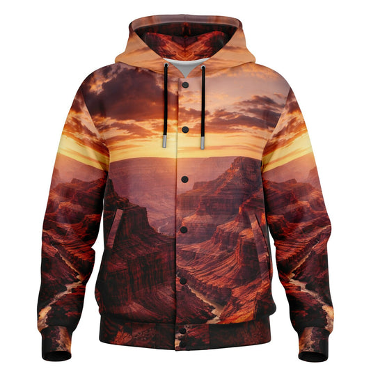 Iron Sunset - Button Hoodie