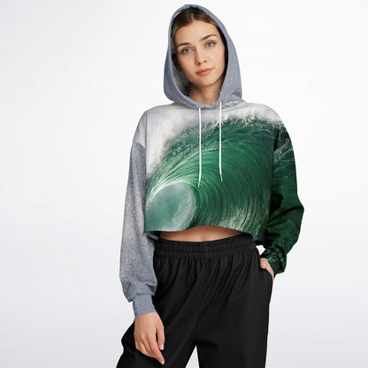Wave Filter - Crop Hoodie