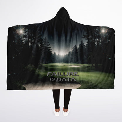 Failure is data (golf) - Hooded Blanket