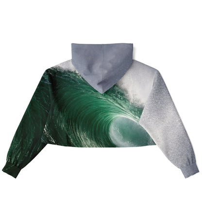 Wave Filter - Crop Hoodie