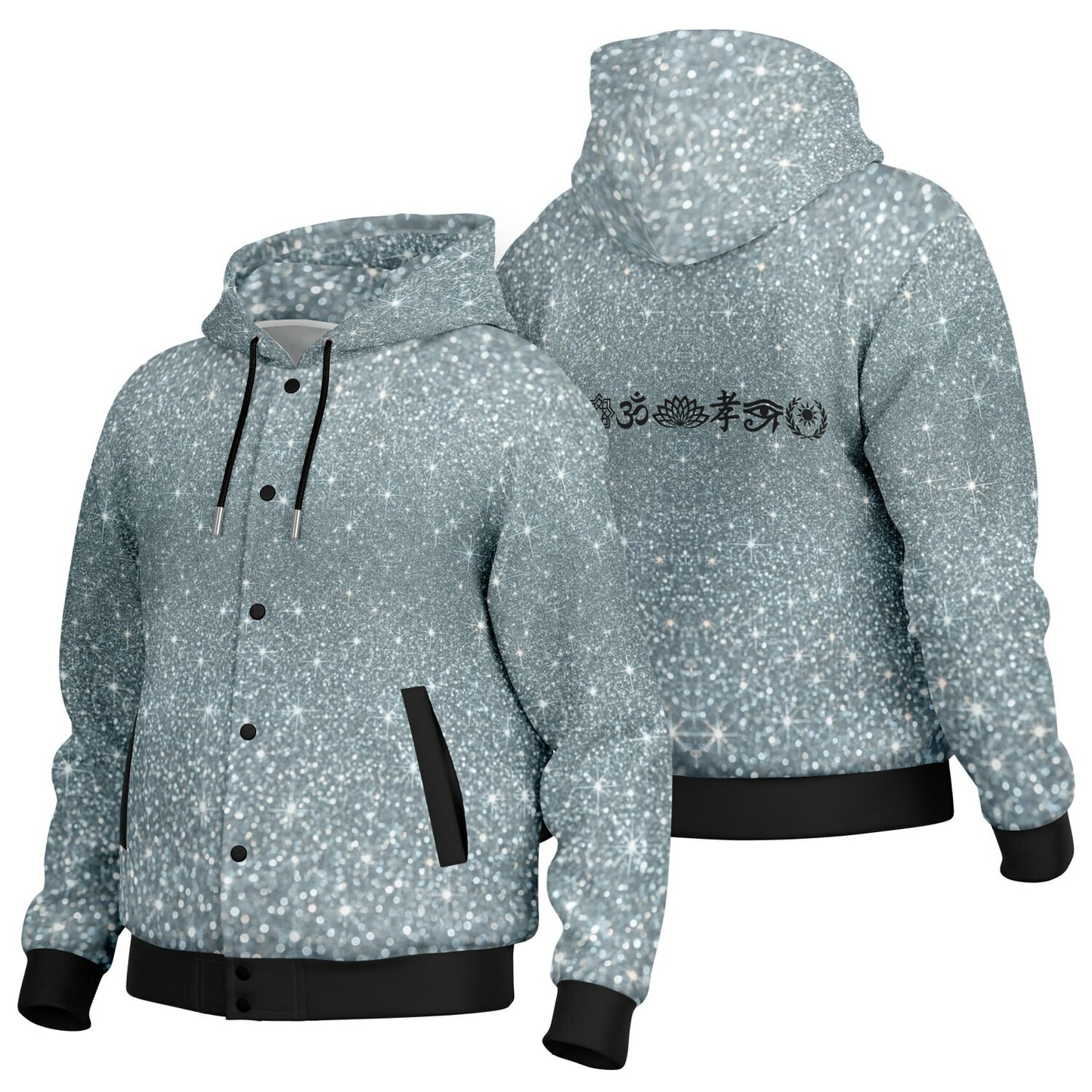 Ancient Wisdom - Button Hoodie (platinum)