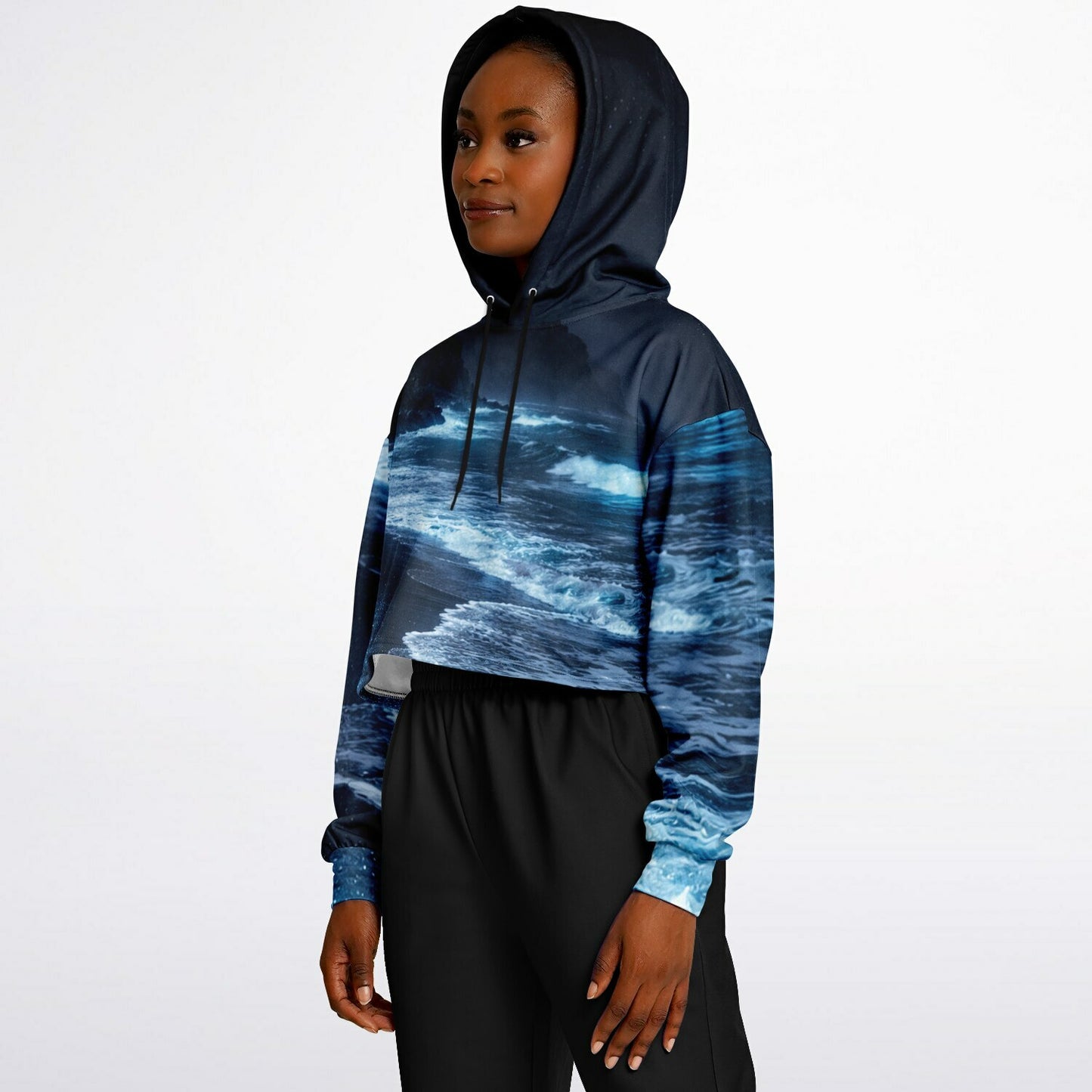 Lucent Tide - Crop Hoodie