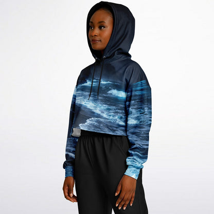 Lucent Tide - Crop Hoodie