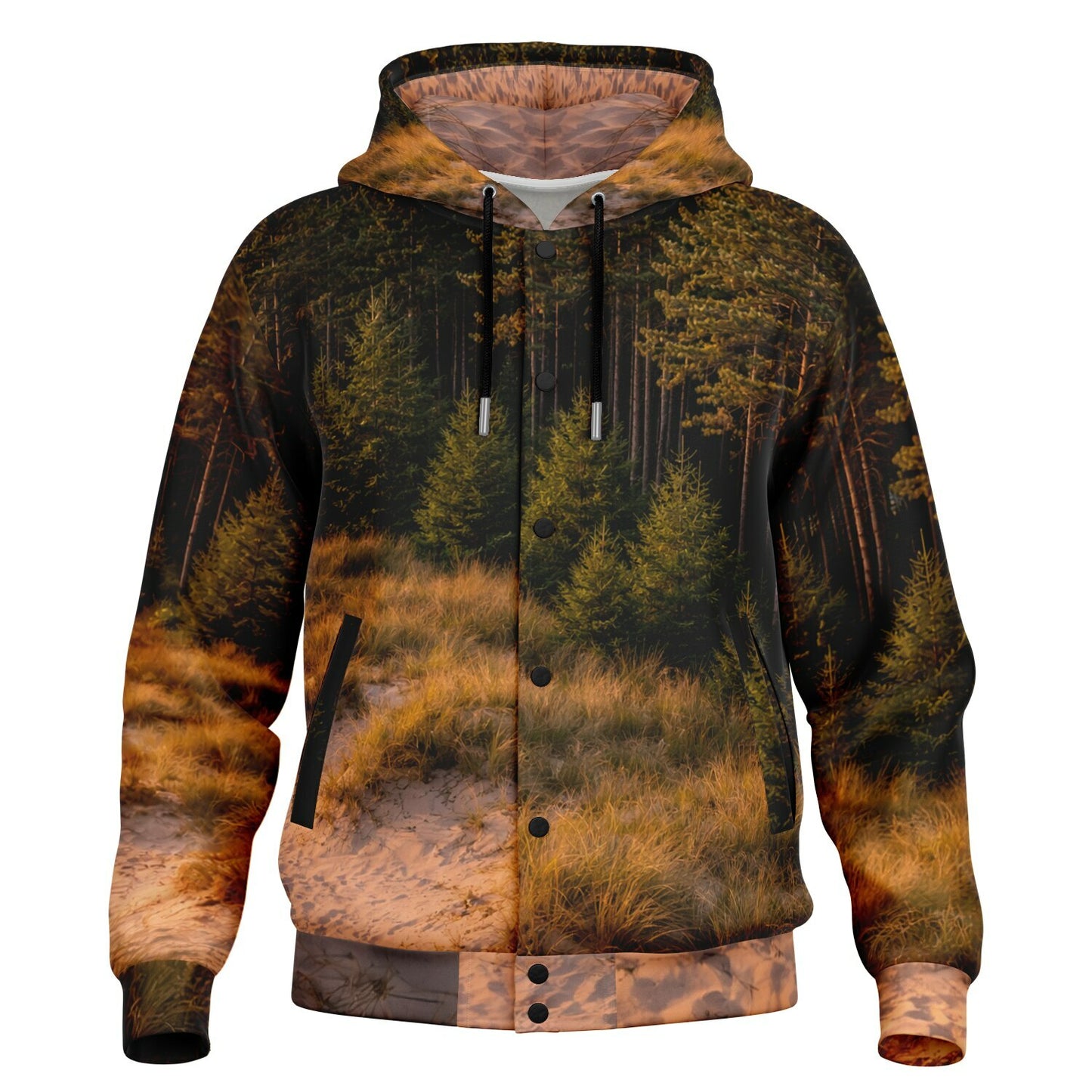 Dune Forest - Button Hoodie