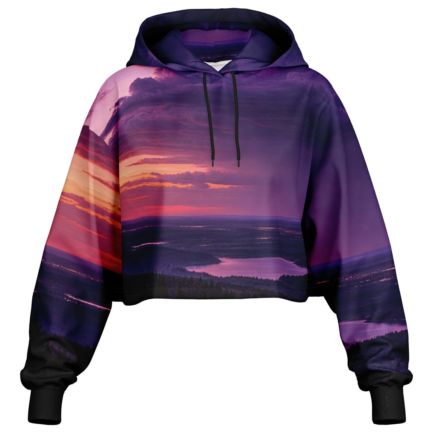 Opposite Sunset - Crop Hoodie