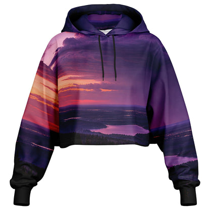 Opposite Sunset - Crop Hoodie