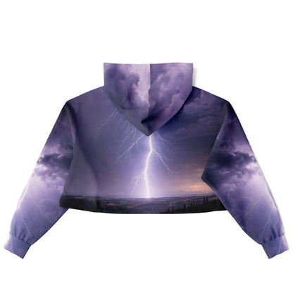 Electric Sky - Crop Hoodie
