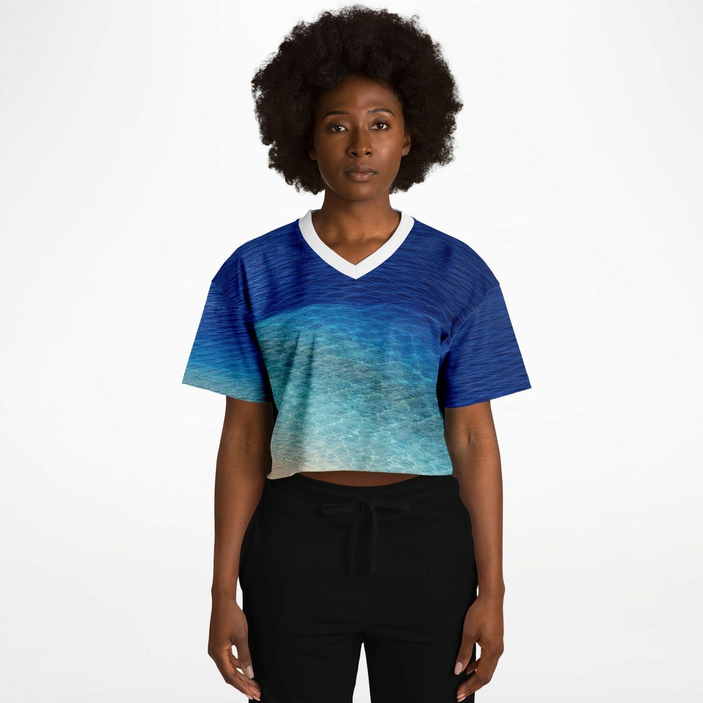 Coastal Shelf - Athletic Crop Top