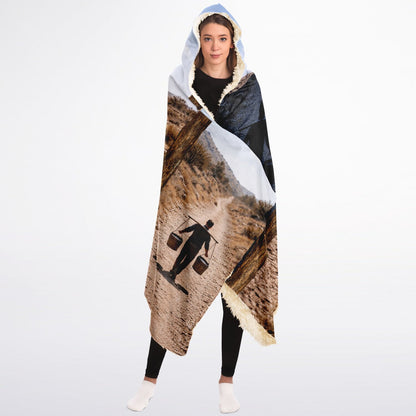 Chop wood carry water - Hooded Blanket