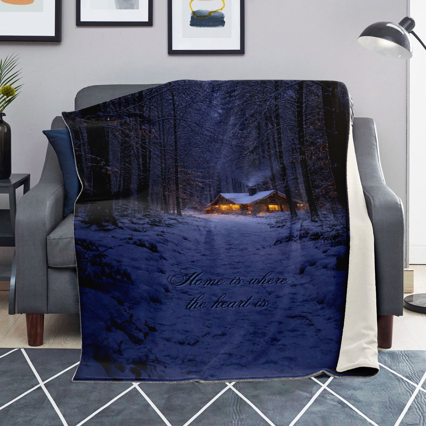 Home is where the heart is - Premium Decoration Blanket