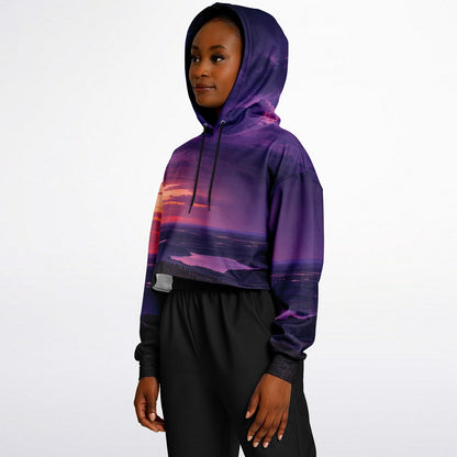Opposite Sunset - Crop Hoodie