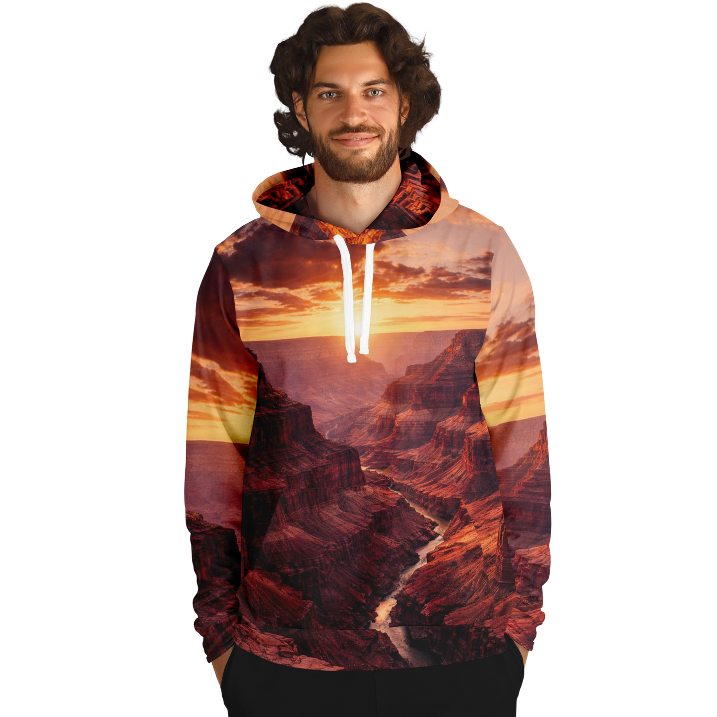 Iron Sunset - Athletic Hoodie