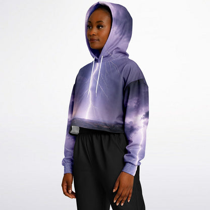 Electric Sky - Crop Hoodie