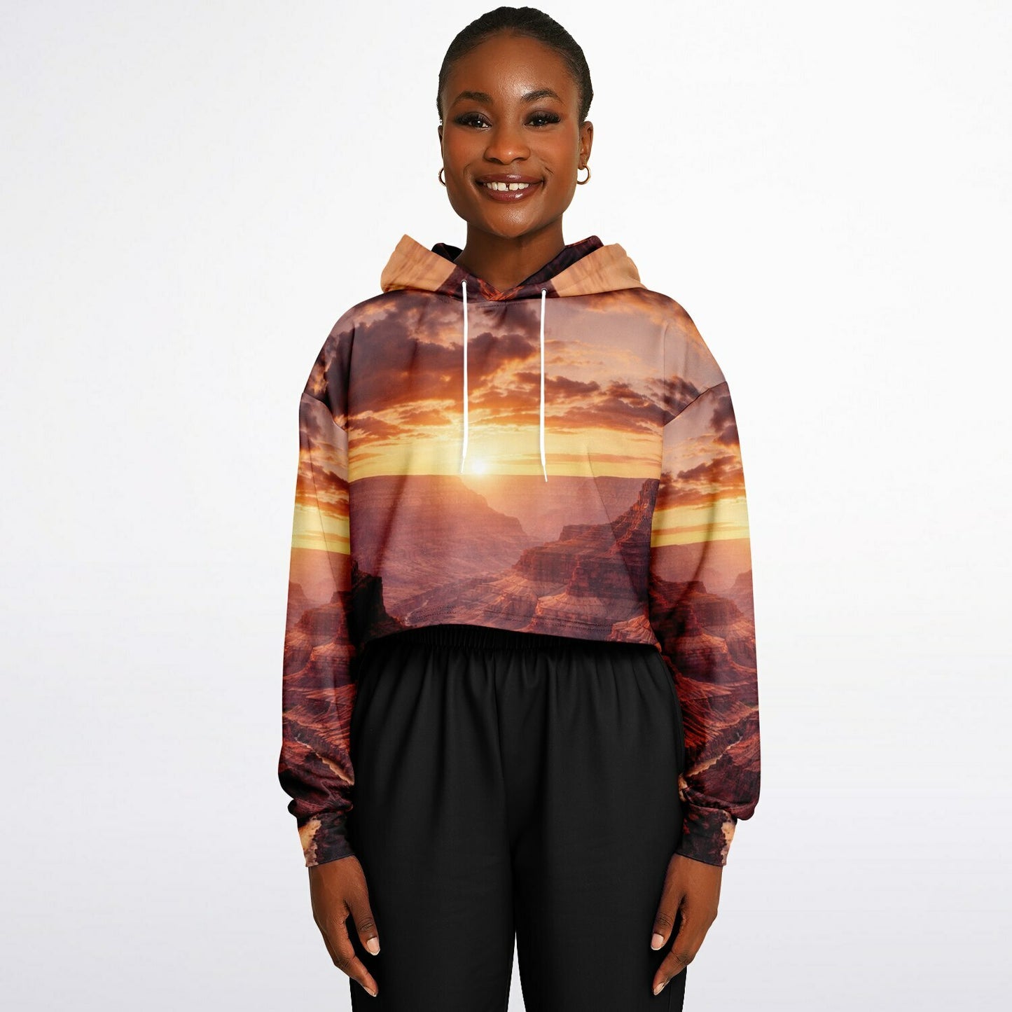 Iron Sunset - Crop Hoodie