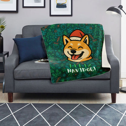 Feliz Navidog V1 - Premium Decoration Blanket