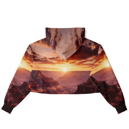 Iron Sunset - Crop Hoodie