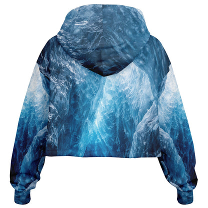 Glacial Core - Crop Hoodie