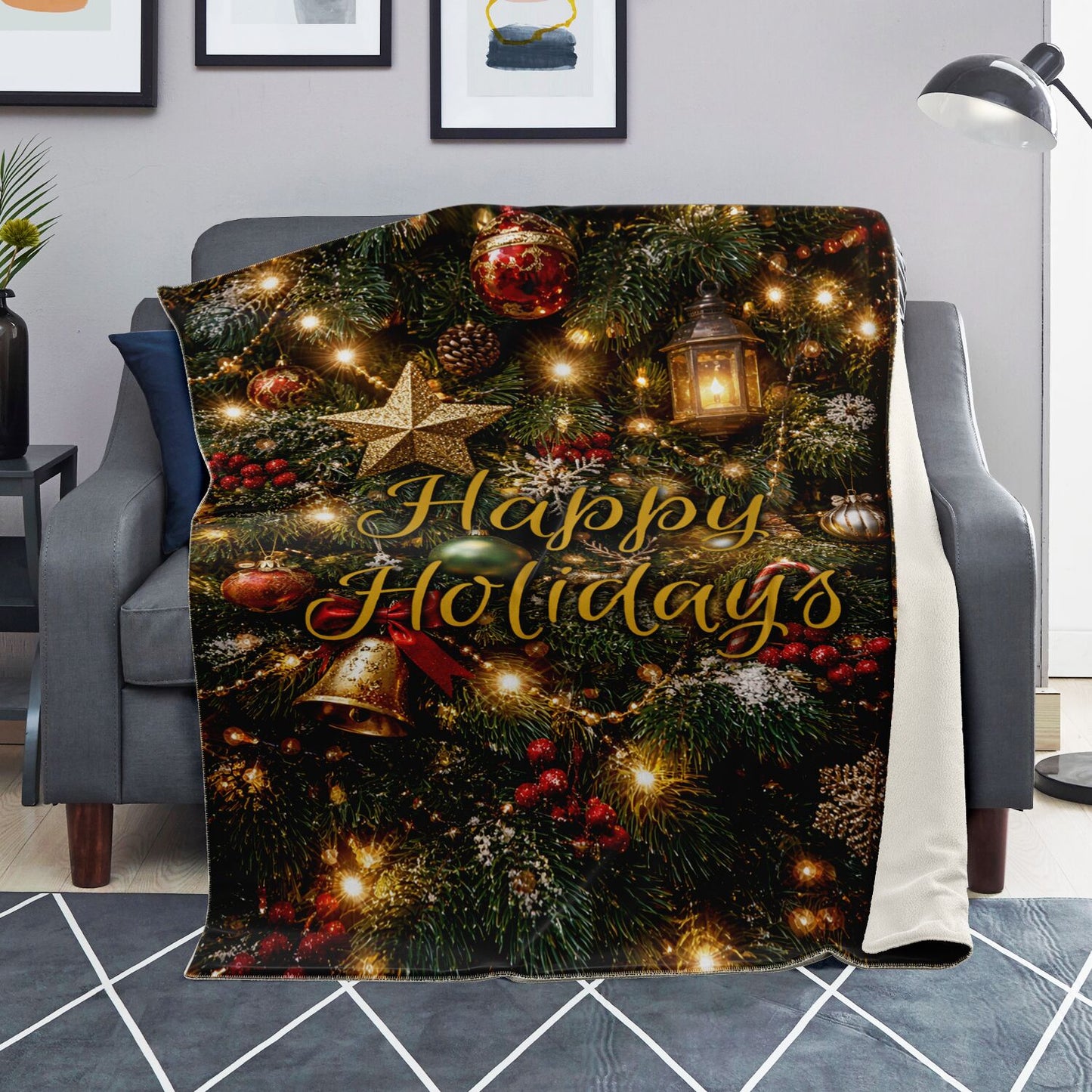 Happy Holidays - Premium Decoration Blanket