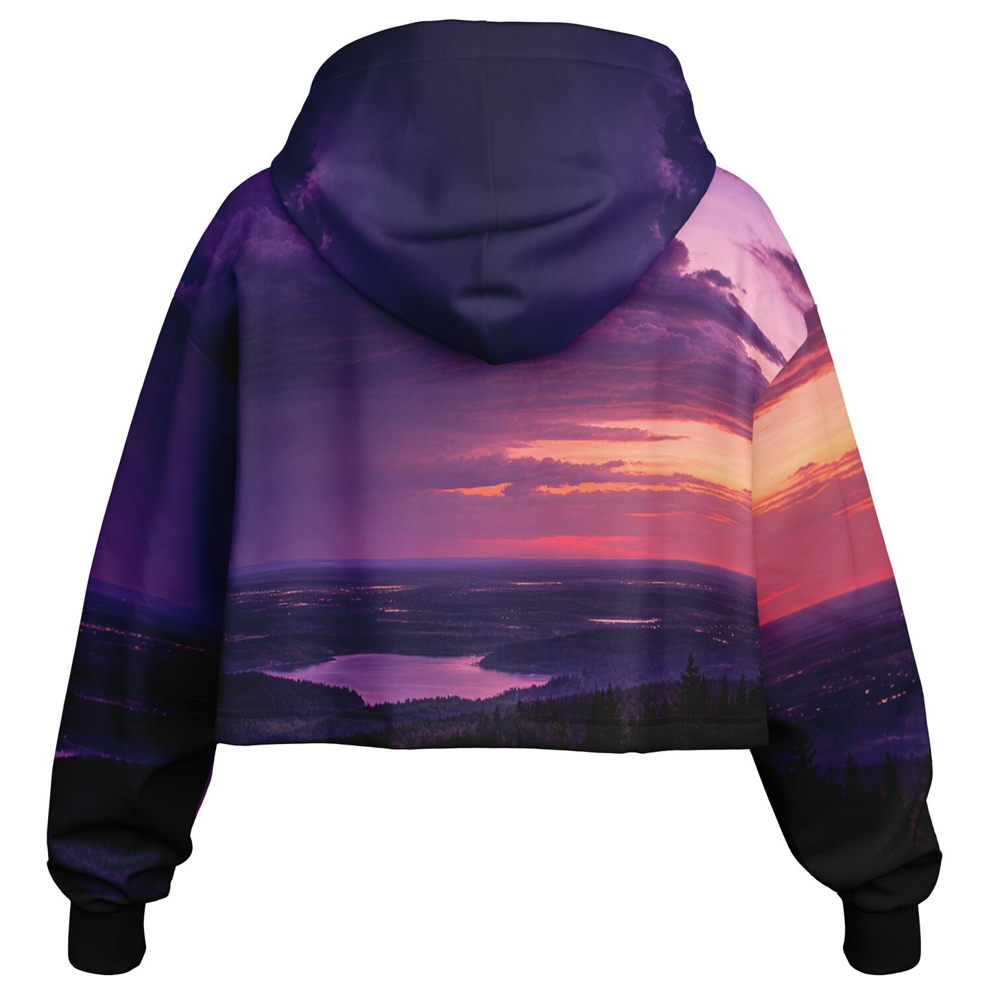 Opposite Sunset - Crop Hoodie