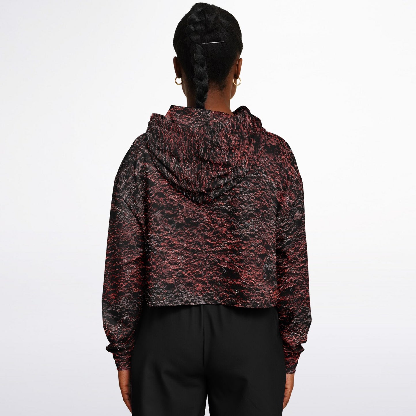 Volcanic Cinder - Crop Hoodie