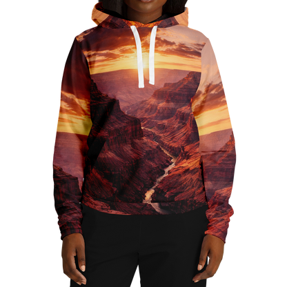 Iron Sunset - Athletic Hoodie