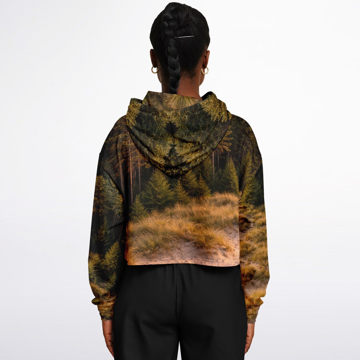 Dune Forest - Crop Hoodie