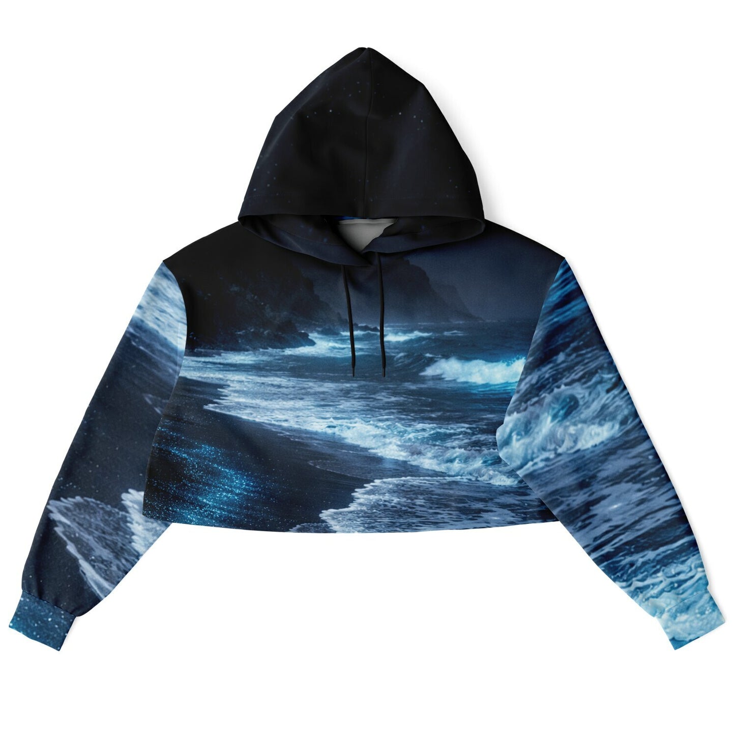 Lucent Tide - Crop Hoodie