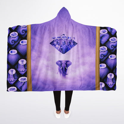 Elephant and the blind men - Hooded Blanket