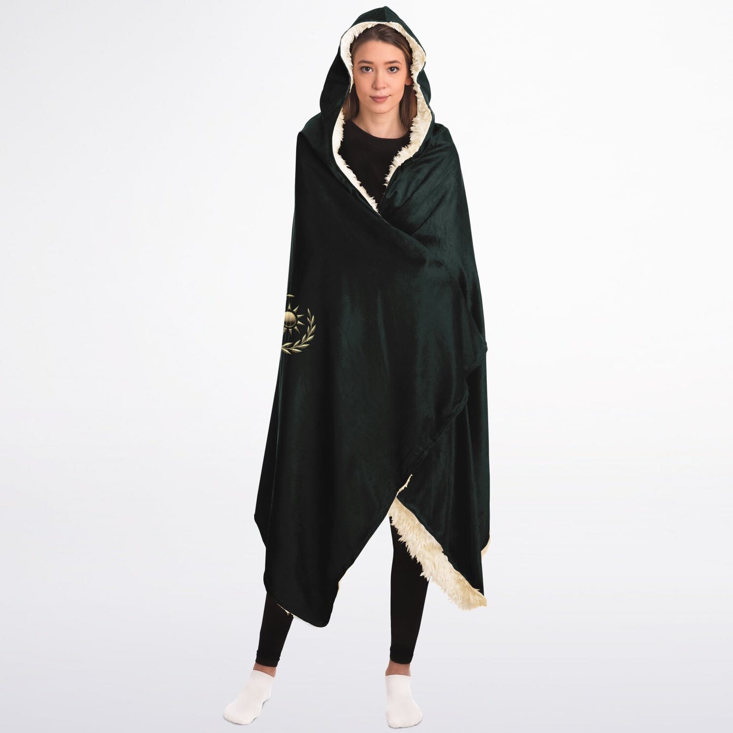 Ancient Wisdom - Hooded Blanket (green)