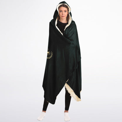 Ancient Wisdom - Hooded Blanket (green)