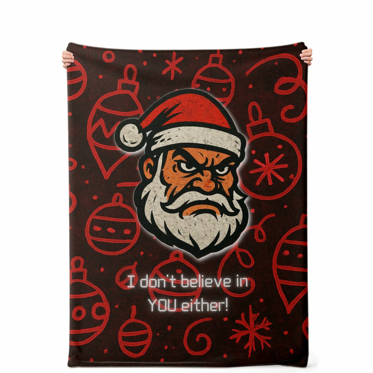 Skeptical Santa - Premium Decoration Blanket