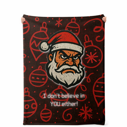 Skeptical Santa - Premium Decoration Blanket