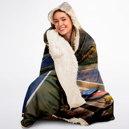 Still in play V2 (pickleball) - Hooded Blanket