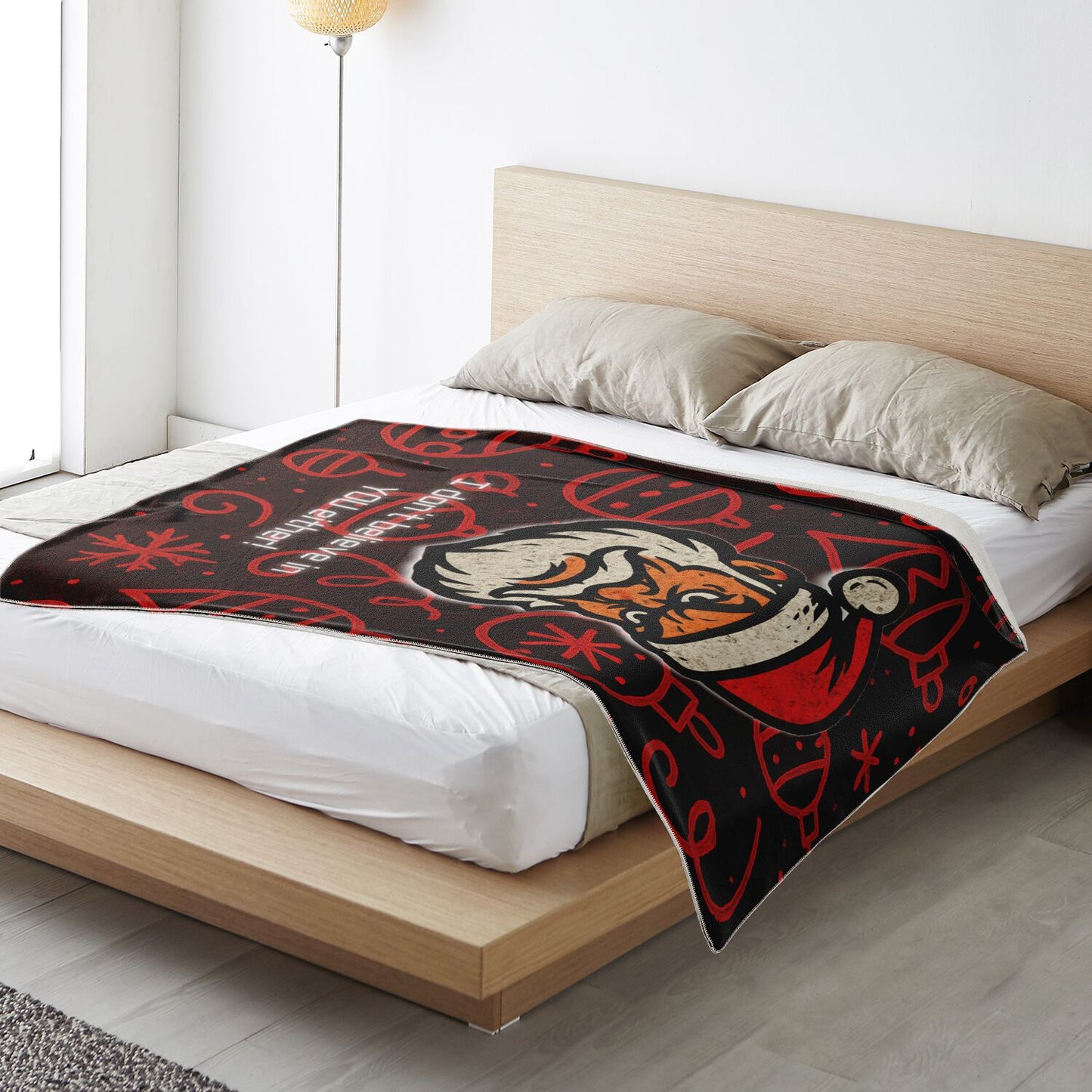 Skeptical Santa - Premium Decoration Blanket