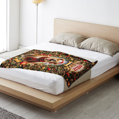 Feliz Navidog V2 - Premium Decoration Blanket