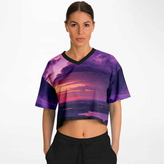 Opposite Sunset - Athletic Crop Top