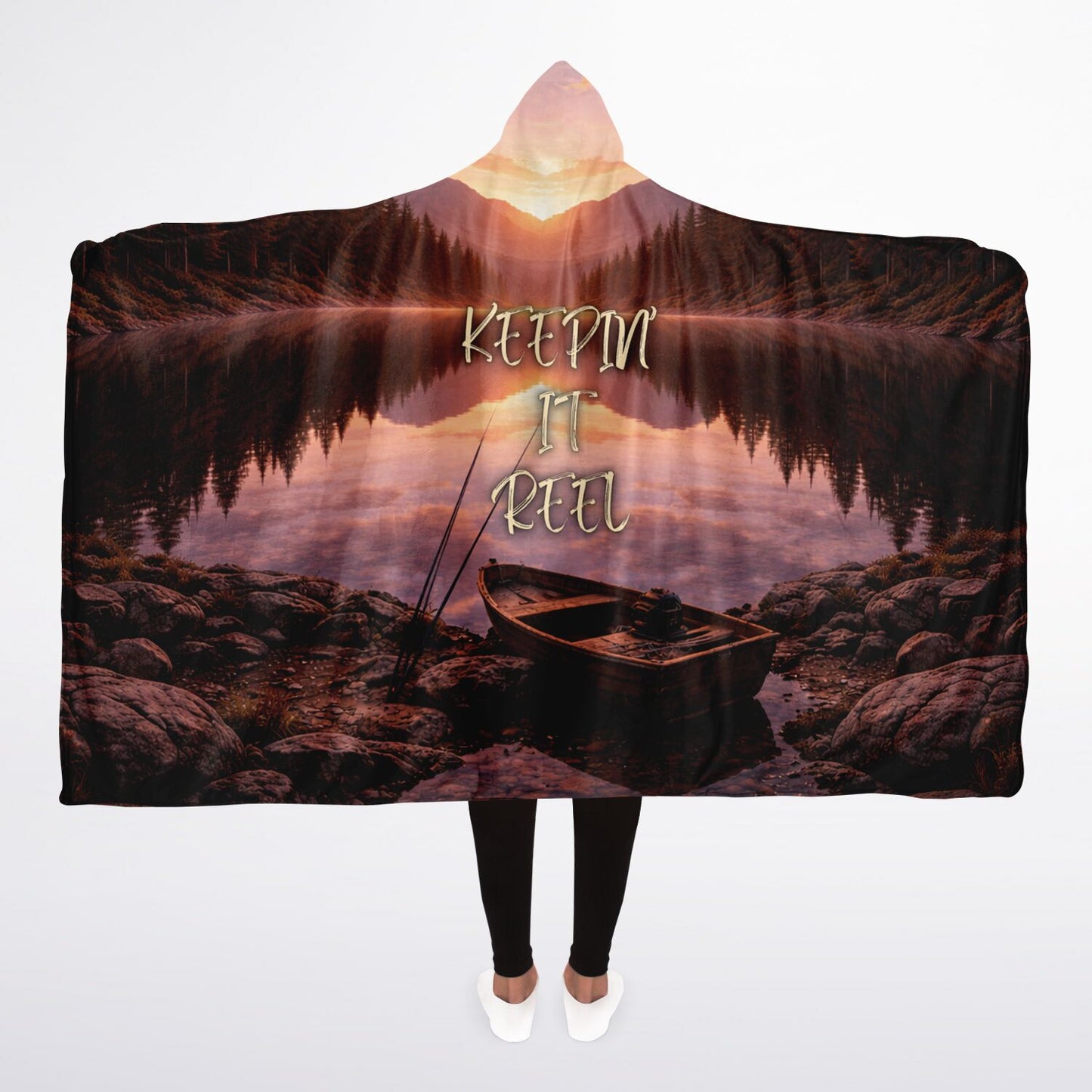 Keepin' it reel - Hooded Blanket